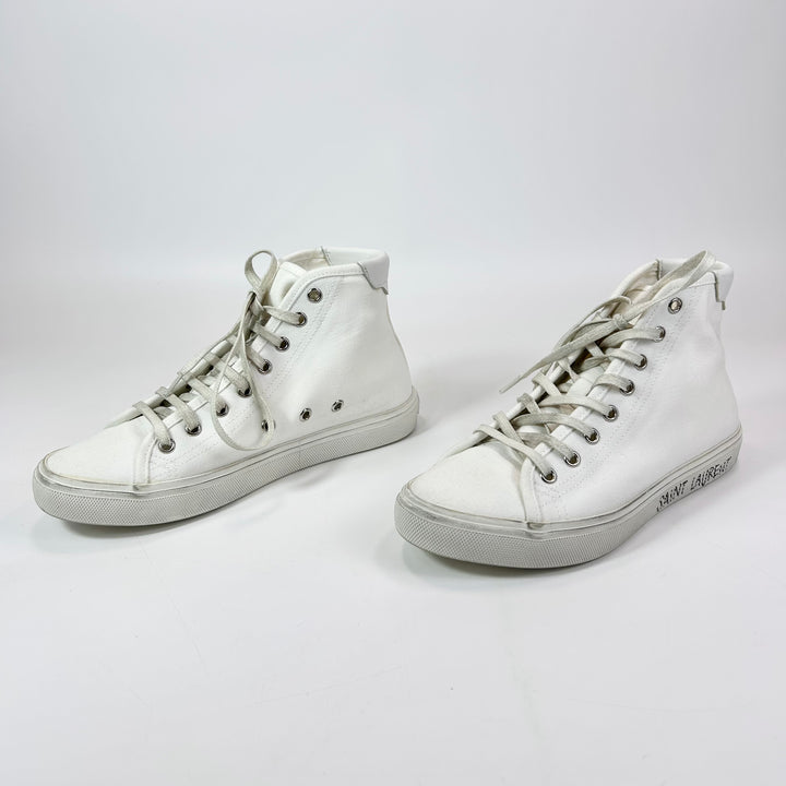 Saint Laurent Malibu Mid Top Distressed Sneaker - Women’s 7