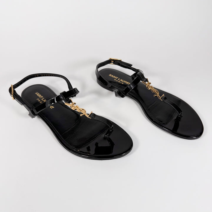 Saint Laurent Cassandra Logo Slingback Sandal - Women’s 5