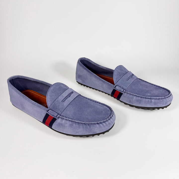 Gucci Suede Web Driver Loafer - Men’s 13