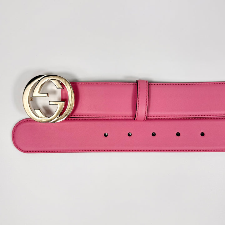 Gucci Interlocking G Smooth Leather Belt 90 36