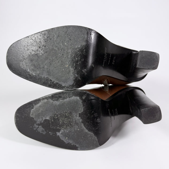 Saint Laurent Calfskin Heeled Ankle Boot - Women’s 5.5
