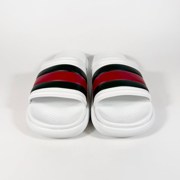 Gucci Web Rubber Pool Slide - Men’s 10.5