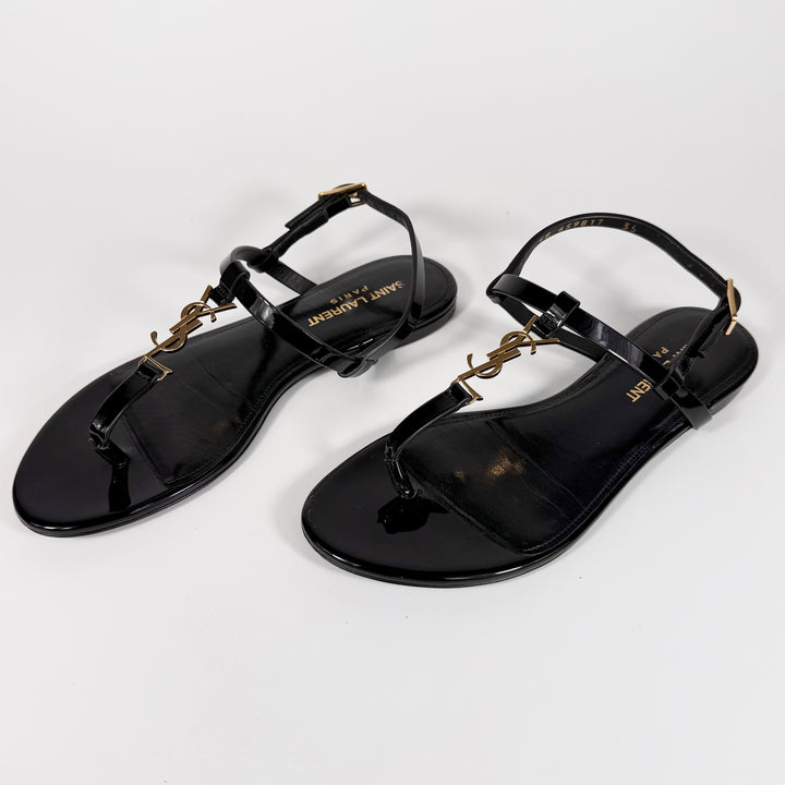 Saint Laurent Cassandra Logo Slingback Sandal - Women’s 5