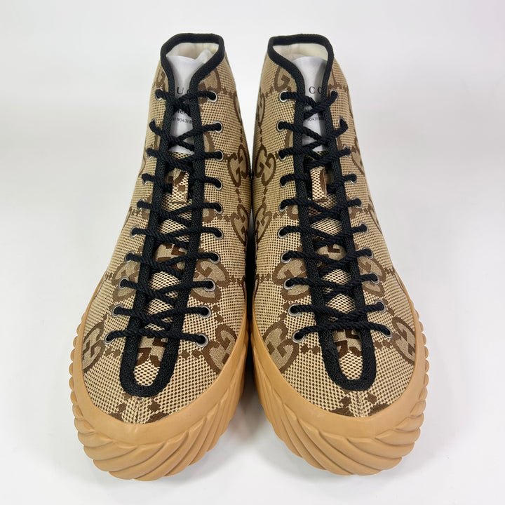 Gucci Canvas Maxi GG High Top Sneaker - Men’s 13.5