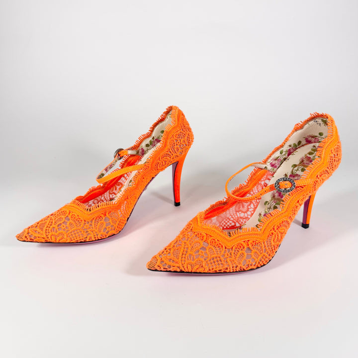 Gucci Corded Lace Virginia Heel - Women’s 5.5