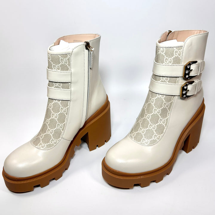 Gucci GG Supreme Kensington Nappa Monogram Boot - Women’s 11.5