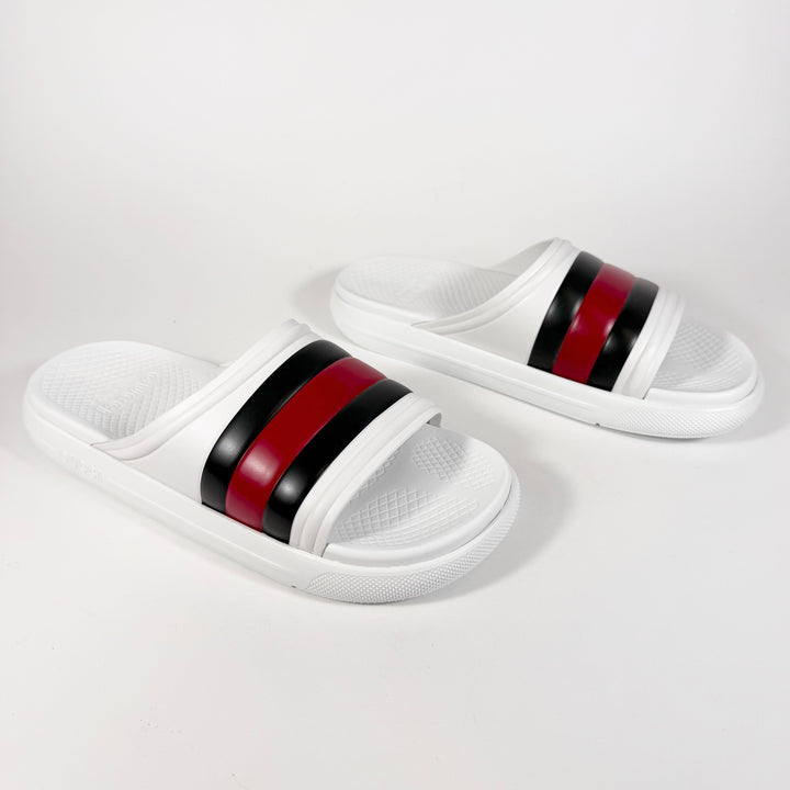 Gucci Web Rubber Pool Slide - Men’s 10.5