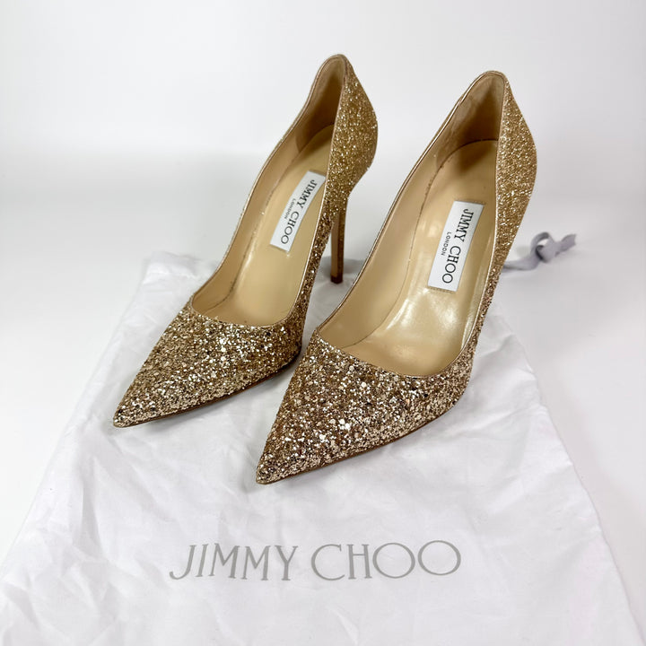 Jimmy Choo Love 100mm Glitter Pump - Women’s 7.5