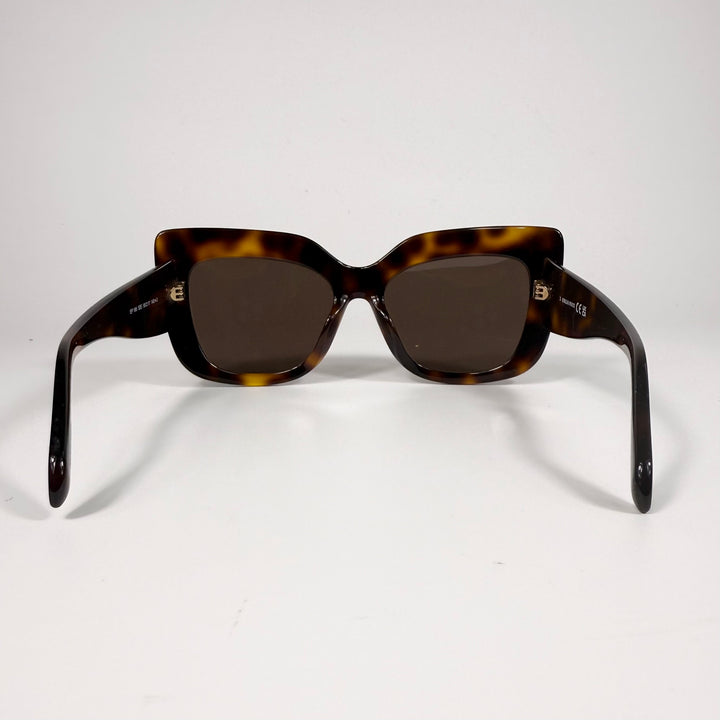 Emilio Pucci Rhinestone Logo Square Sunglasses