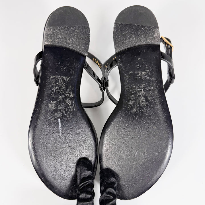 Saint Laurent Cassandra Logo Slingback Sandal - Women’s 5