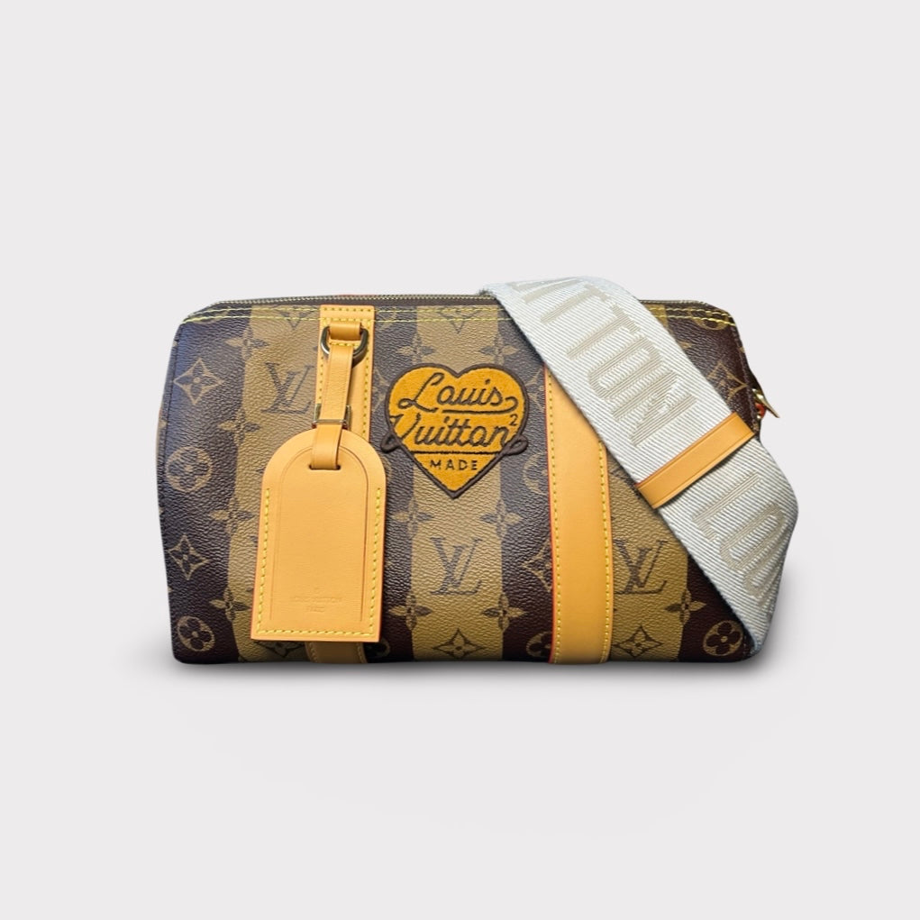 Louis Vuitton x Nigo Flap Double Phone Pouch Brown