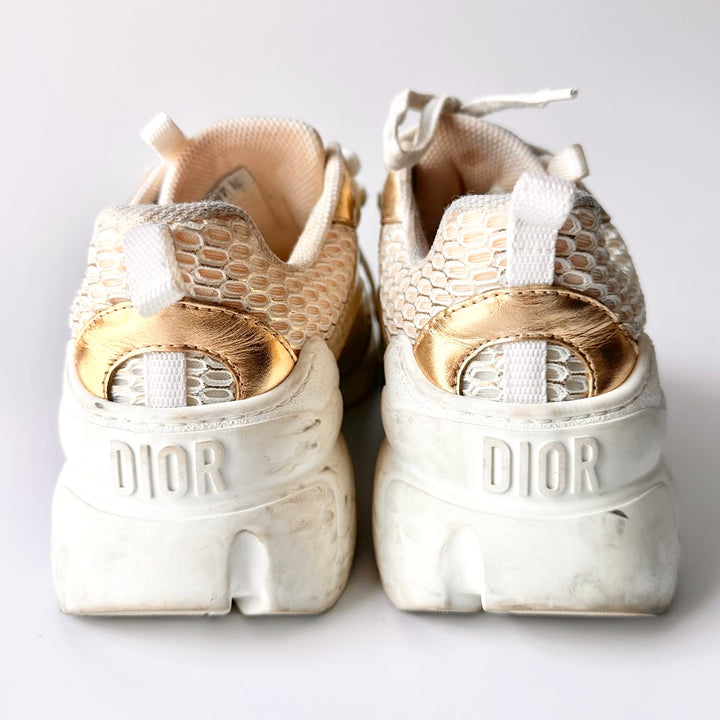 Christian Dior D-Connect Gold Mesh Sneaker - Women’s 7.5