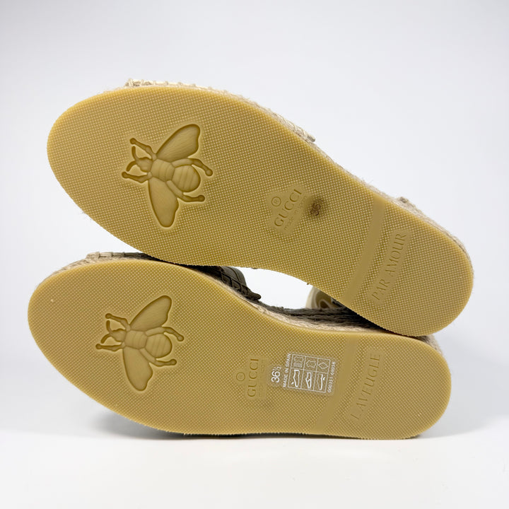 Gucci Damita GG Eyelet Wedge Heel - Women’s 6.5