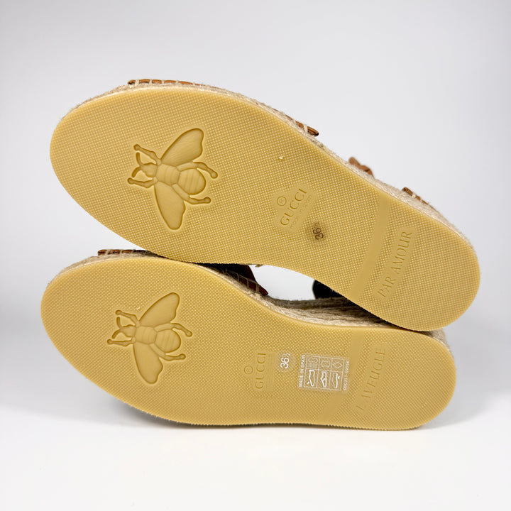 Gucci Damita GG Eyelet Wedge Heel - Women’s 6.5