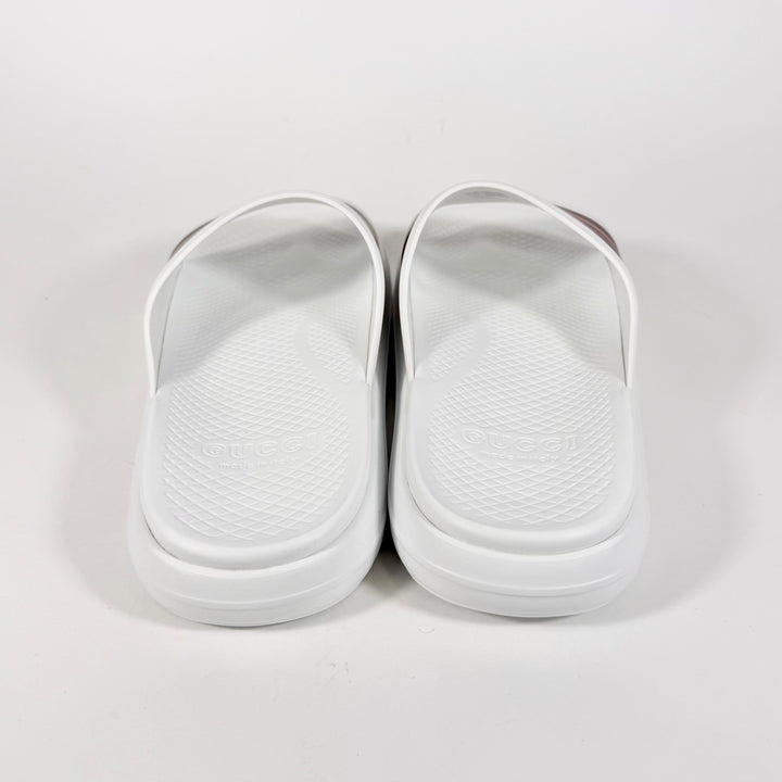 Gucci Web Rubber Pool Slide - Men’s 10.5