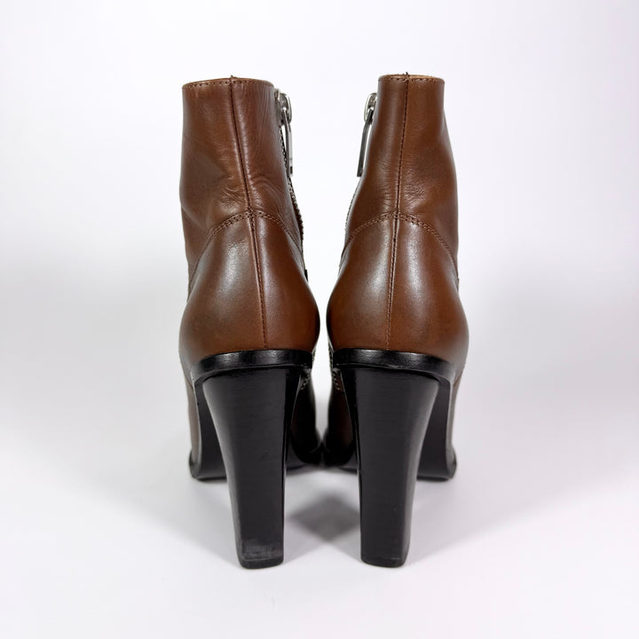 Saint Laurent Calfskin Heeled Ankle Boot - Women’s 5.5