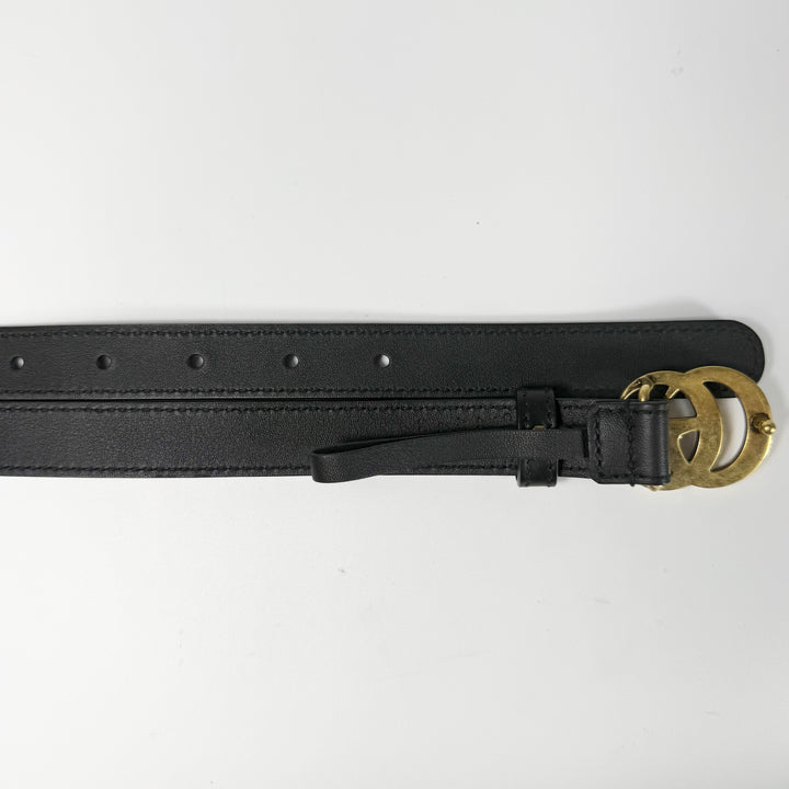 Gucci GG Marmont Smooth Leather Thin Belt 65 26