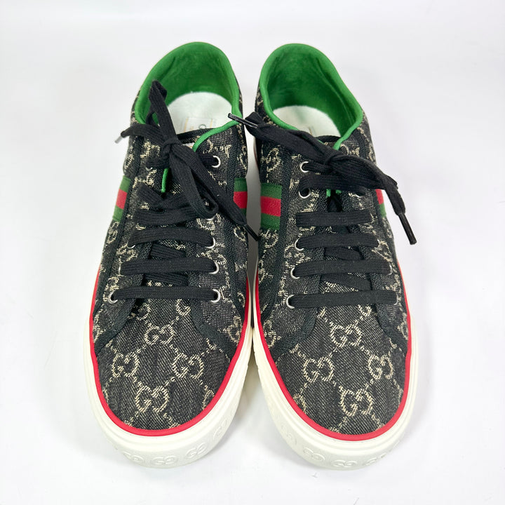 Gucci Denim Tennis 1977 Low Top Sneaker - Men’s 13.5