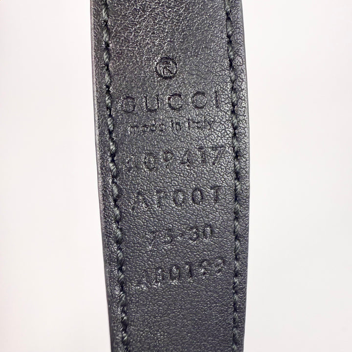 Gucci GG Marmont Smooth Leather Thin Belt 75 30