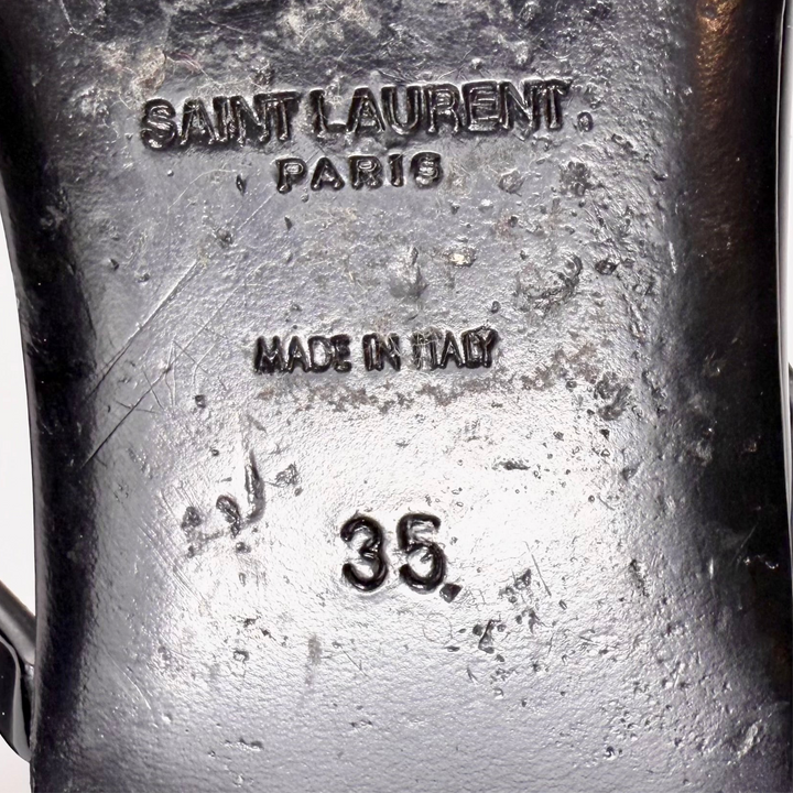 Saint Laurent Cassandra Logo Slingback Sandal - Women’s 5