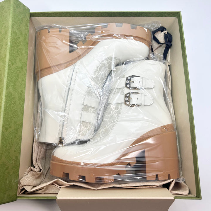 Gucci GG Supreme Kensington Nappa Monogram Boot - Women’s 11.5
