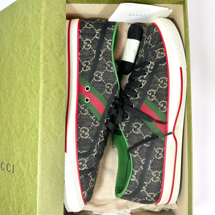 Gucci Denim Tennis 1977 Low Top Sneaker - Men’s 13.5