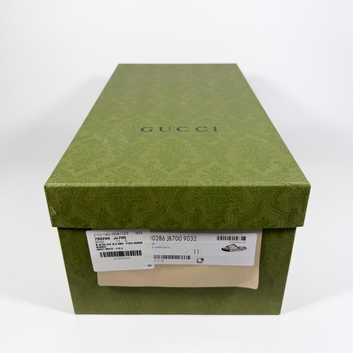 Gucci Web Rubber Pool Slide - Men’s 11.5