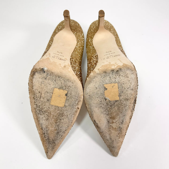Jimmy Choo Love 100mm Glitter Pump - Women’s 7.5