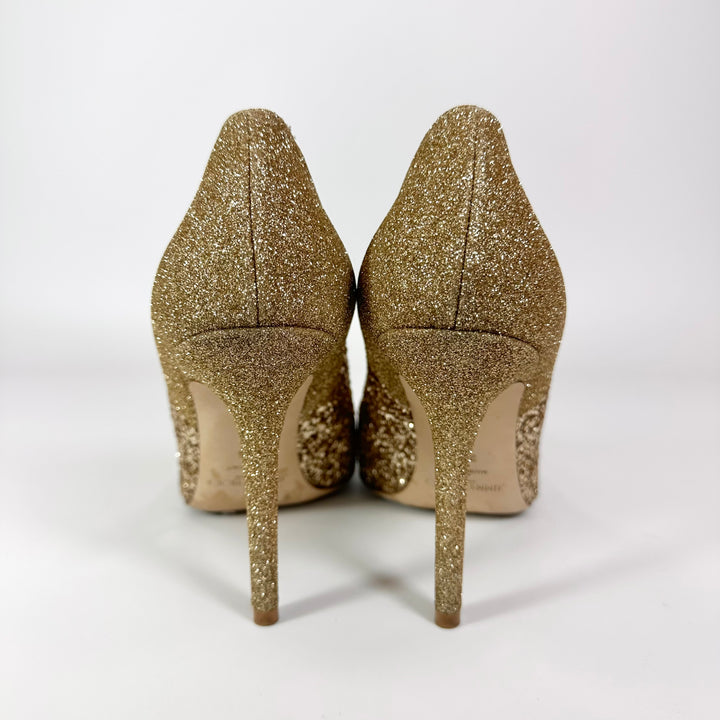 Jimmy Choo Love 100mm Glitter Pump - Women’s 7.5