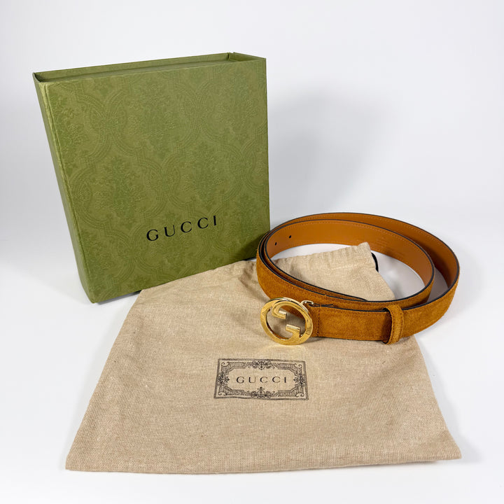 Gucci Blondie Suede Belt 100 40