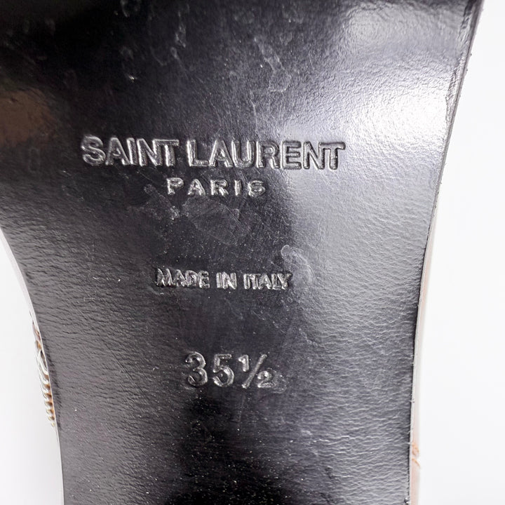 Saint Laurent Calfskin Heeled Ankle Boot - Women’s 5.5
