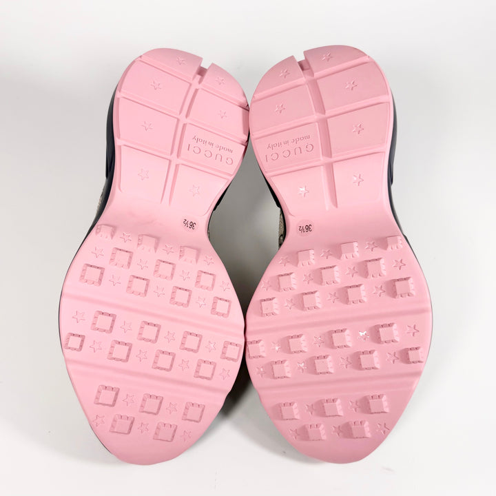 Gucci GG Supreme Mixed Fabric Rhyton Sneaker - Women’s 6.5