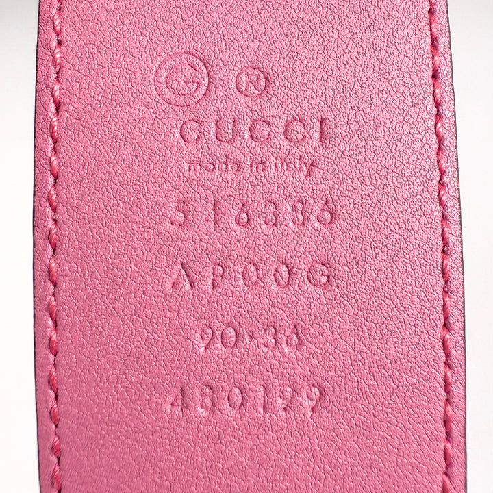 Gucci Interlocking G Smooth Leather Belt 90 36