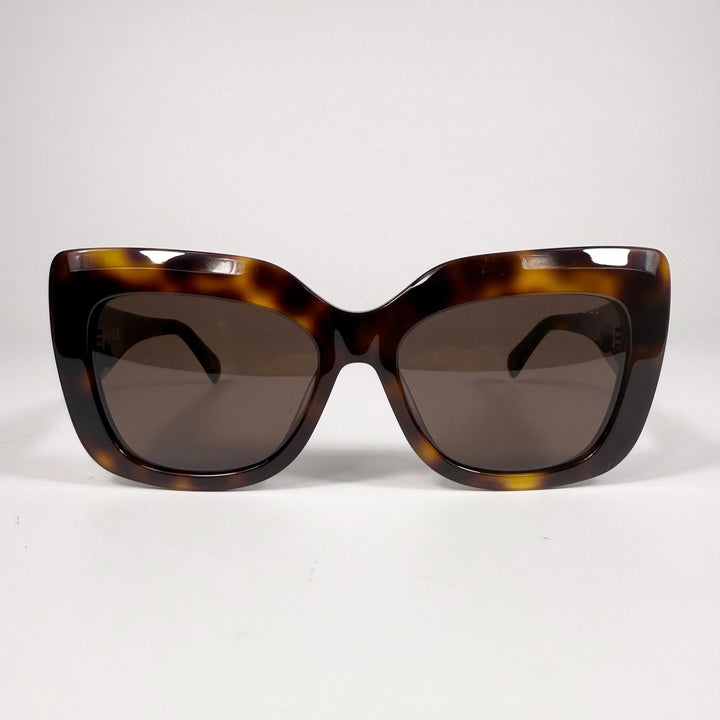Emilio Pucci Rhinestone Logo Square Sunglasses