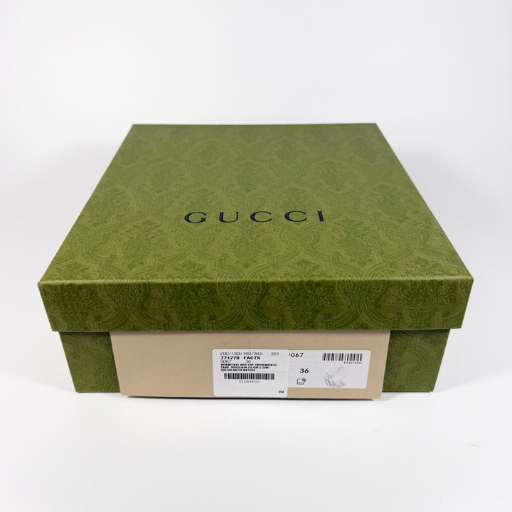 Gucci Damita GG Eyelet Wedge Heel - Women’s 6