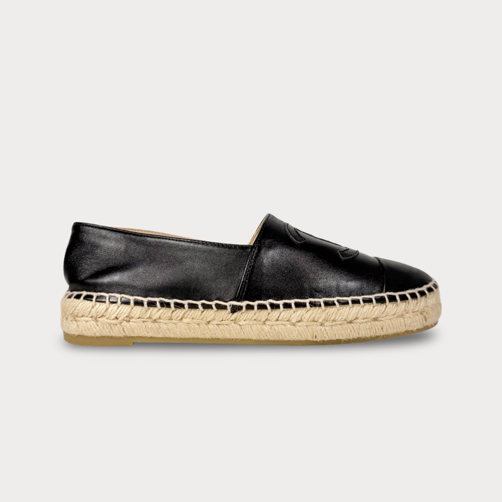 Chanel Lambskin CC Espadrille - Women’s 5