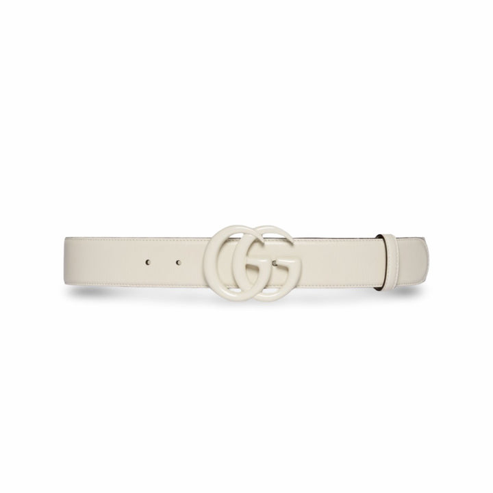 Gucci Enamel GG Marmont Monochrome Leather Belt 100 40