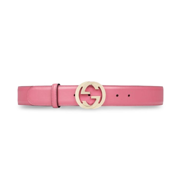 Gucci Interlocking G Smooth Leather Belt 90 36