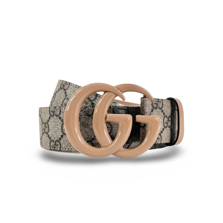 Gucci GG Marmont Monogram Belt Beige 95 38