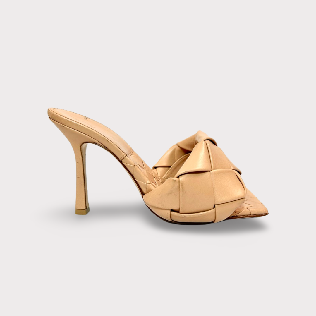 Bottega Veneta The Lido Sandal Heel lizsonnenbags