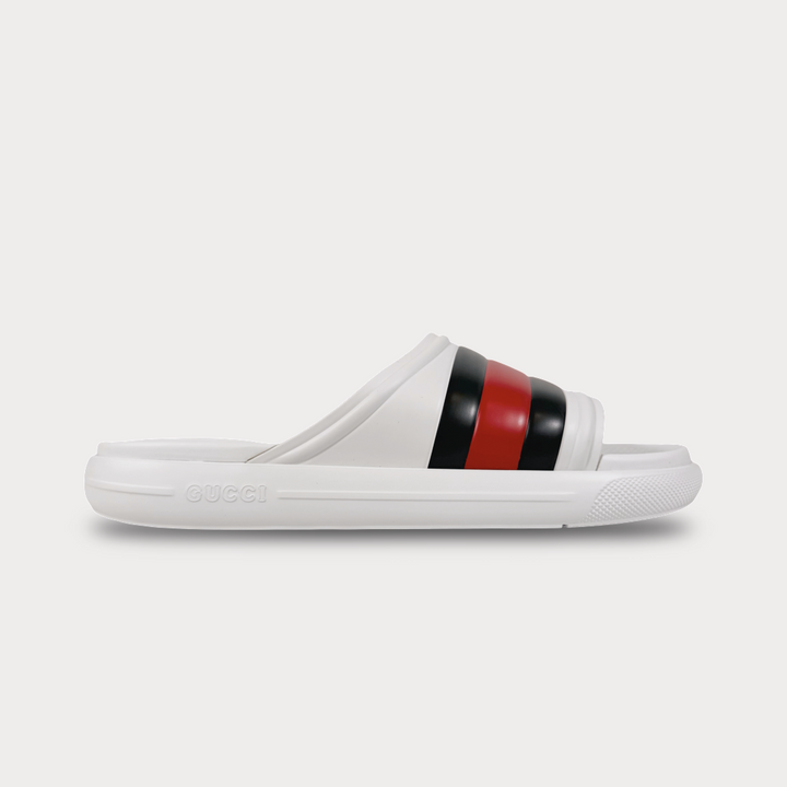 Gucci Web Rubber Pool Slide - Men’s 10.5
