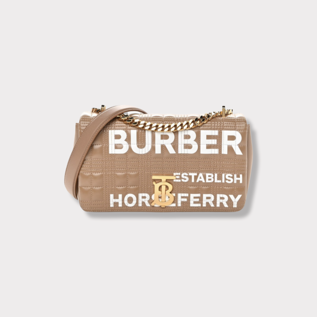 BURBERRY CANDY CHECK LOLA SHOULDER BAG