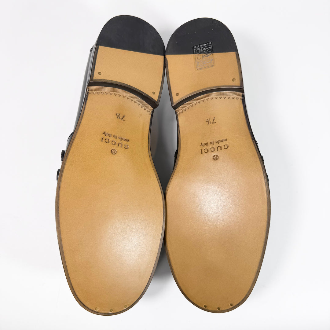 Gucci GG Supreme Leather Buckle Loafer - Men’s 8
