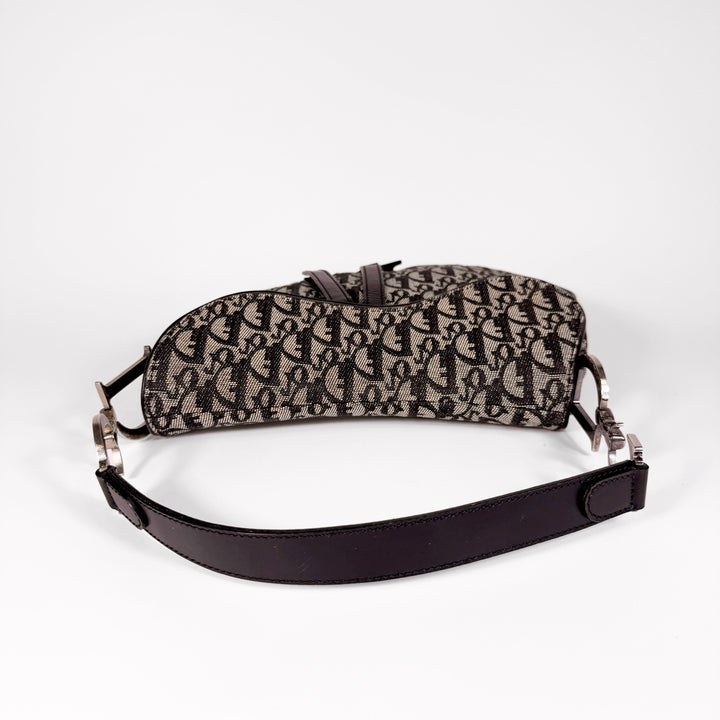 Christian Dior Oblique Canvas Saddle Bag