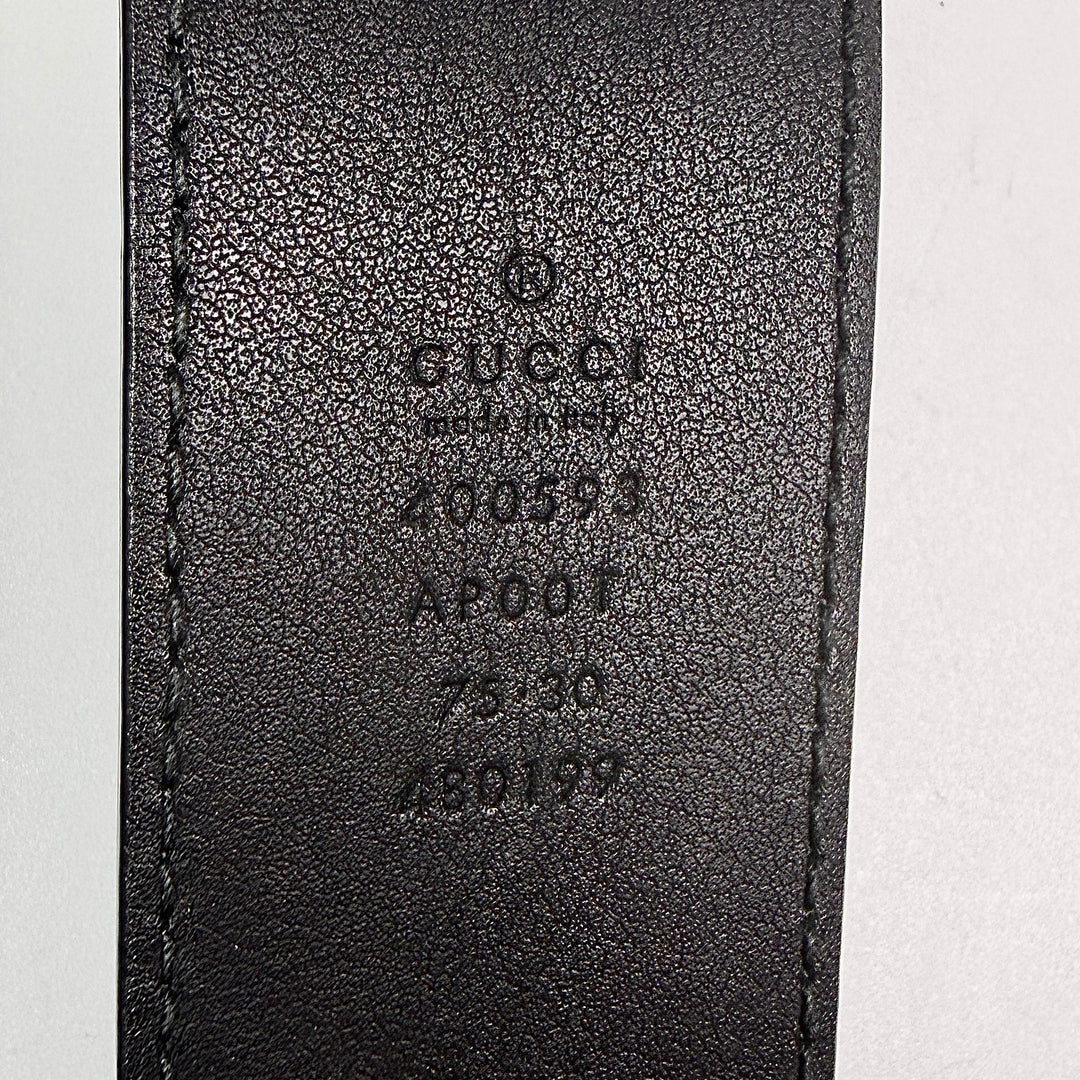 Gucci GG Marmont Smooth Leather Belt 75 30