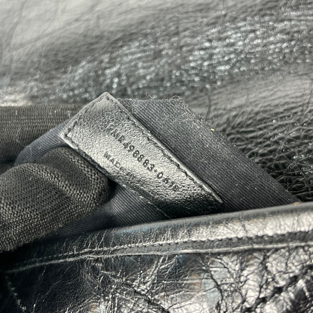 Saint Laurent Crinkled Calfskin Large Niki Shoulder Bag