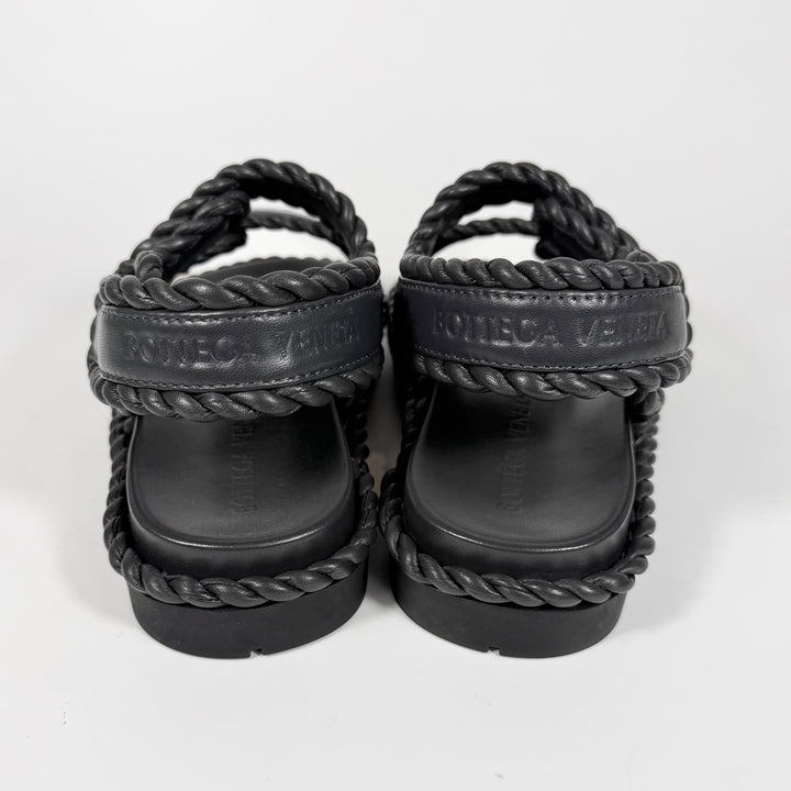 Bottega Veneta Leather Jack Flat Sandal - Women’s 8