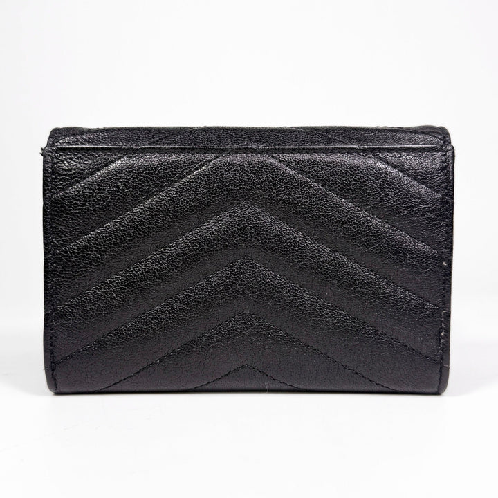 Saint Laurent Grain De Poudre Matelasse Envelope Wallet