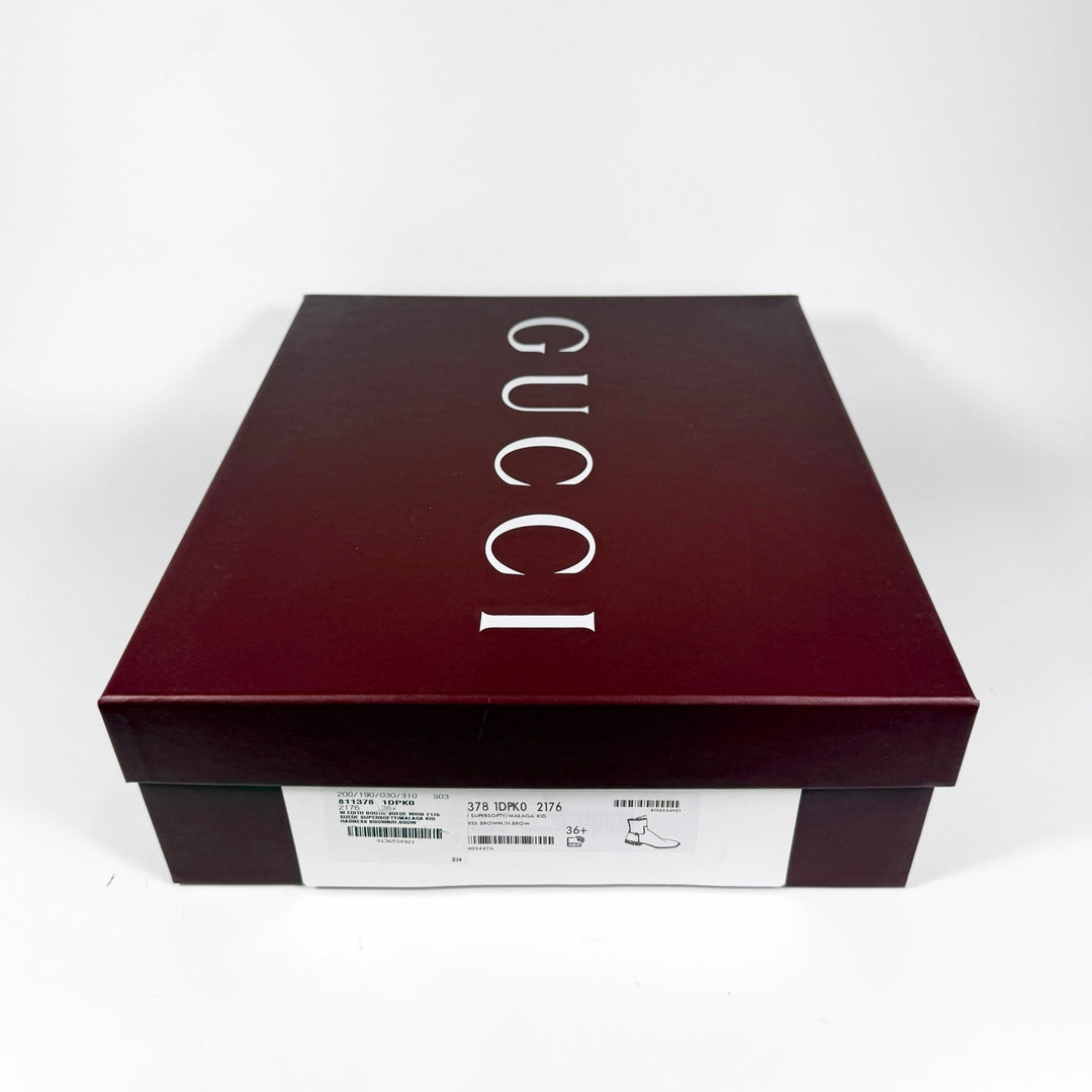 Gucci Suede Horsebit Ankle Boot - Women’s 6.5