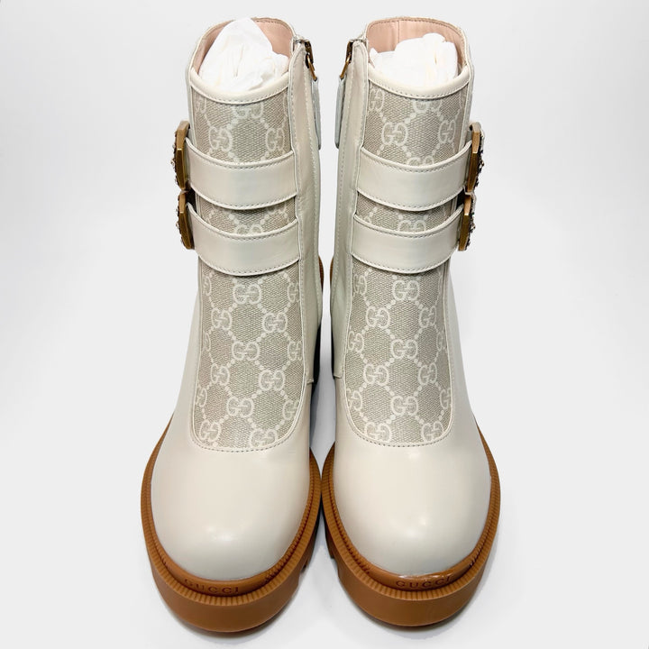 Gucci GG Supreme Kensington Nappa Monogram Boot - Women’s 7.5